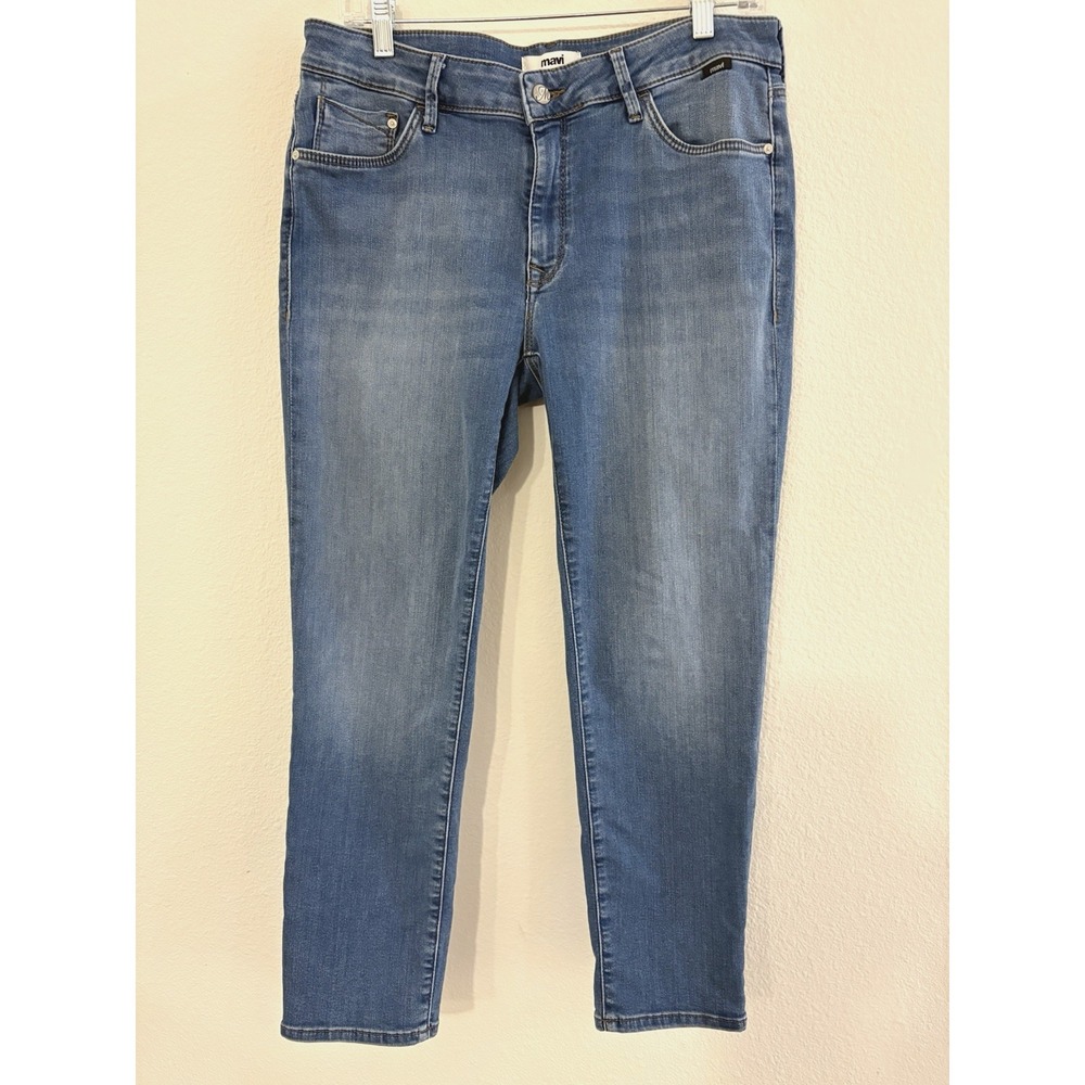 Mavi Womens Denim Jeans Emma Petite Slim Boyfriend Sz 32